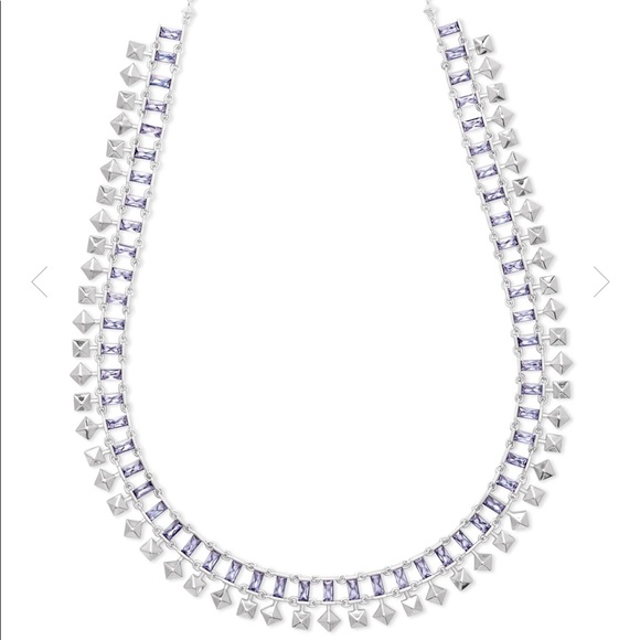 KENDRA SCOTT “Oscar” Lilac Choker Necklace - Picture 1 of 4